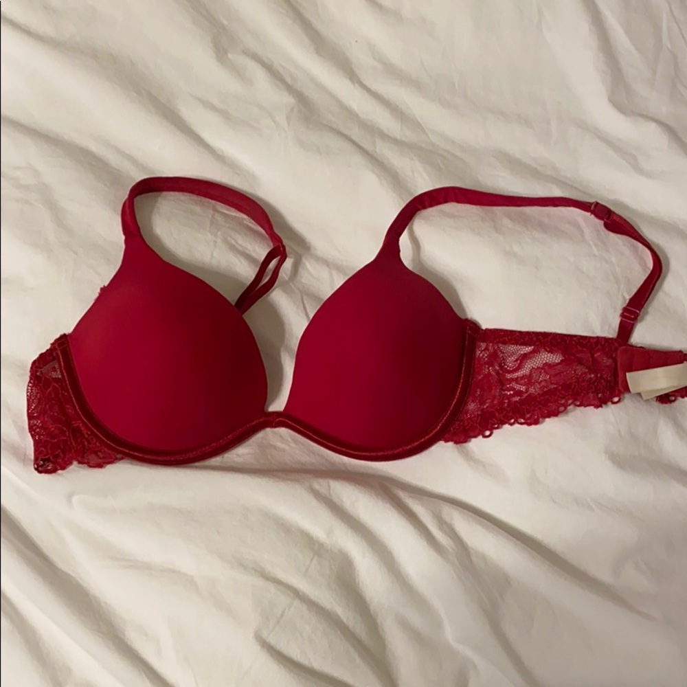 Red Lace Bra